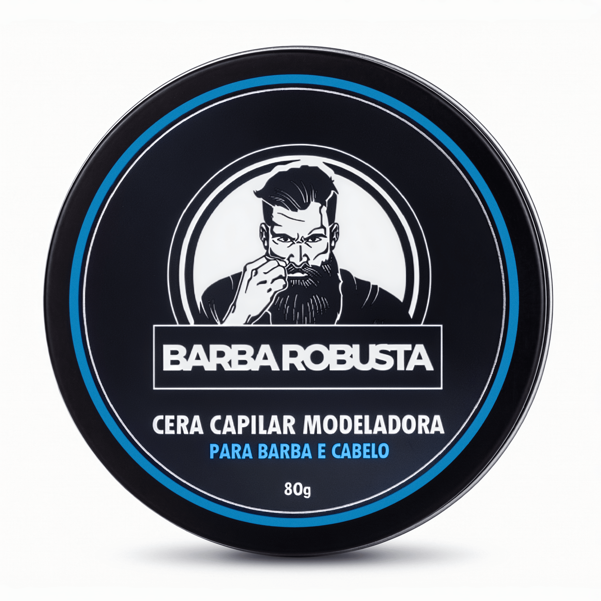 Cera Modeladora - Fixação extra forte - Efeito seco - 80gr - Barba Robusta