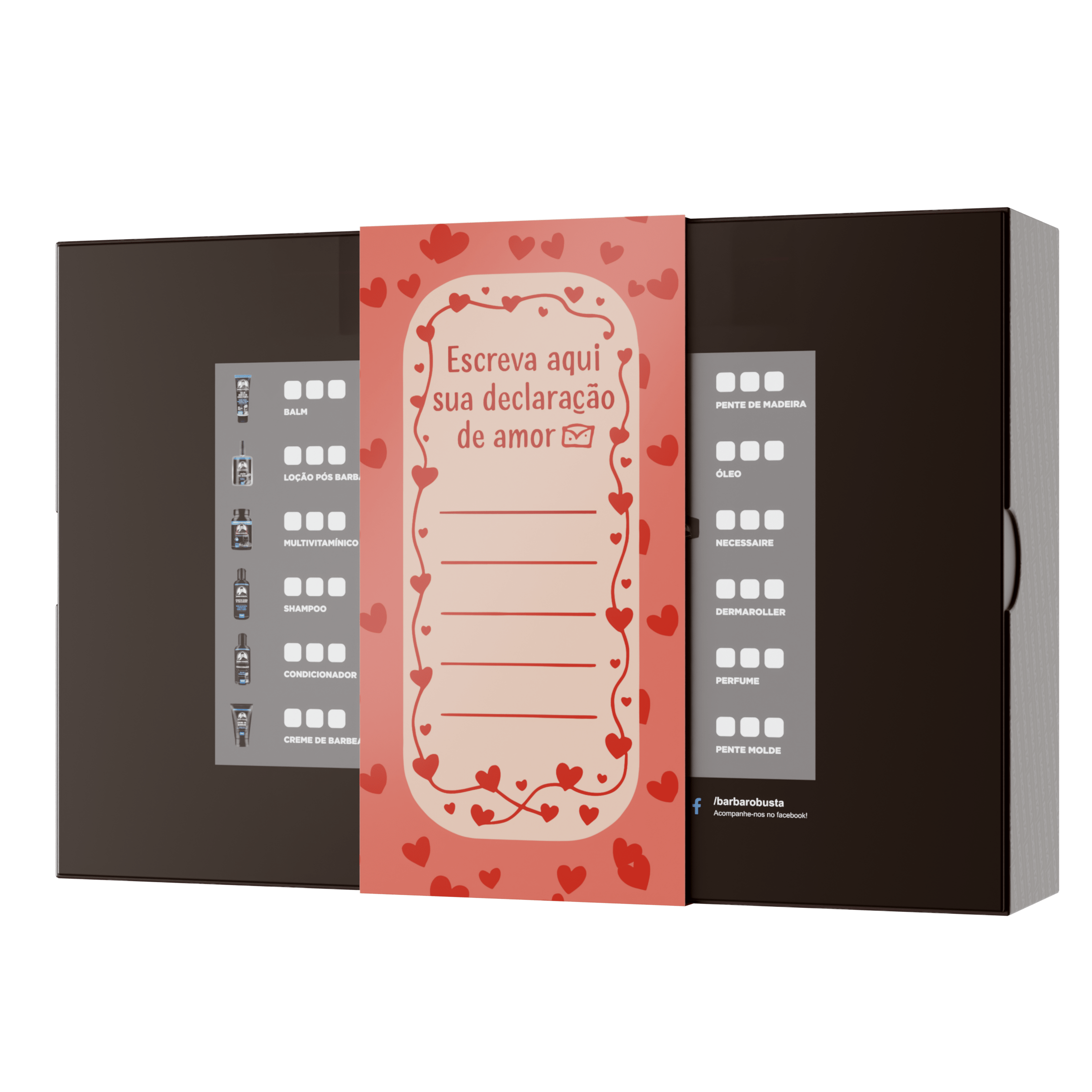 Embalagem Luva de Presente Namorados - Barba Robusta