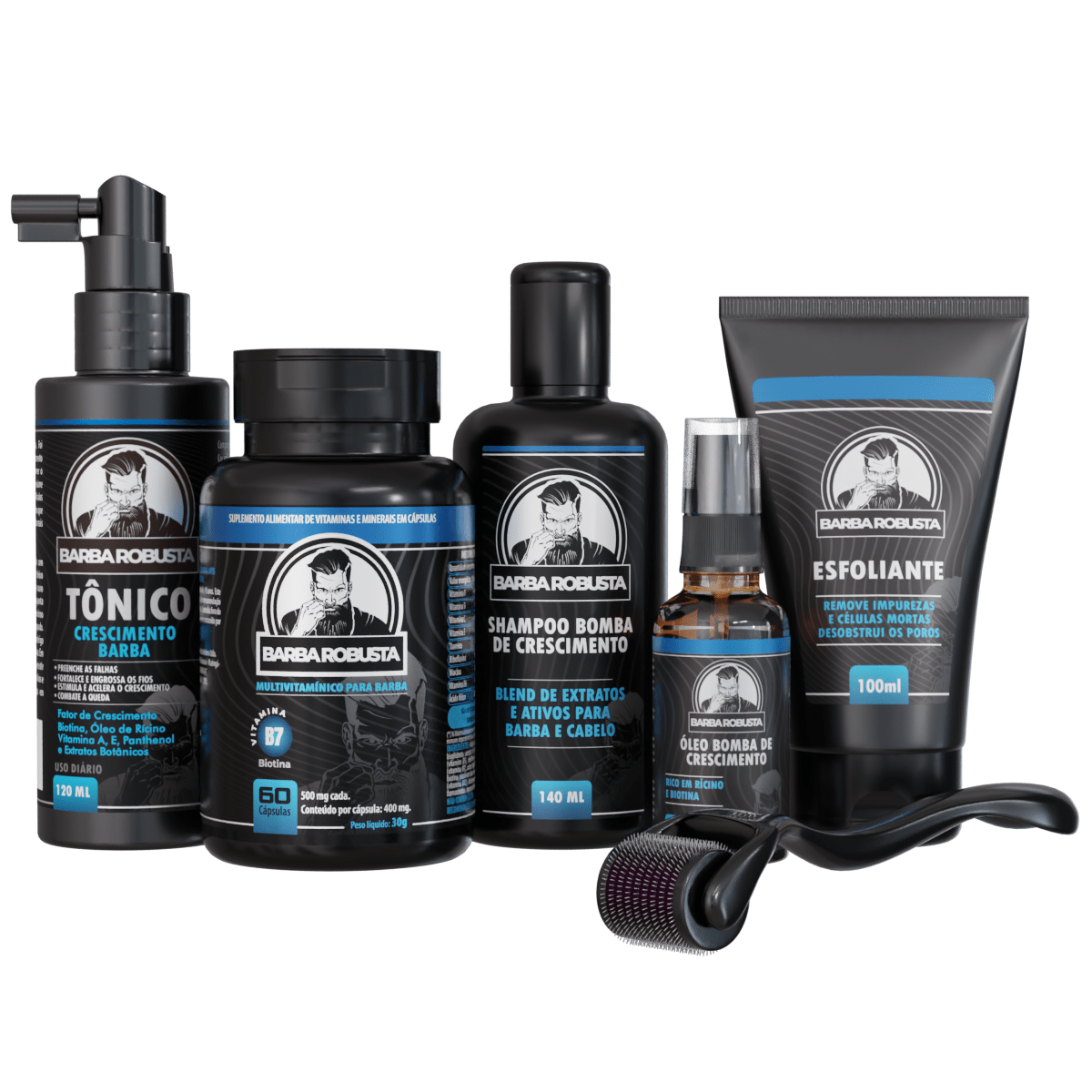 Kit Crescimento Pro Barba Robusta - Barba Robusta
