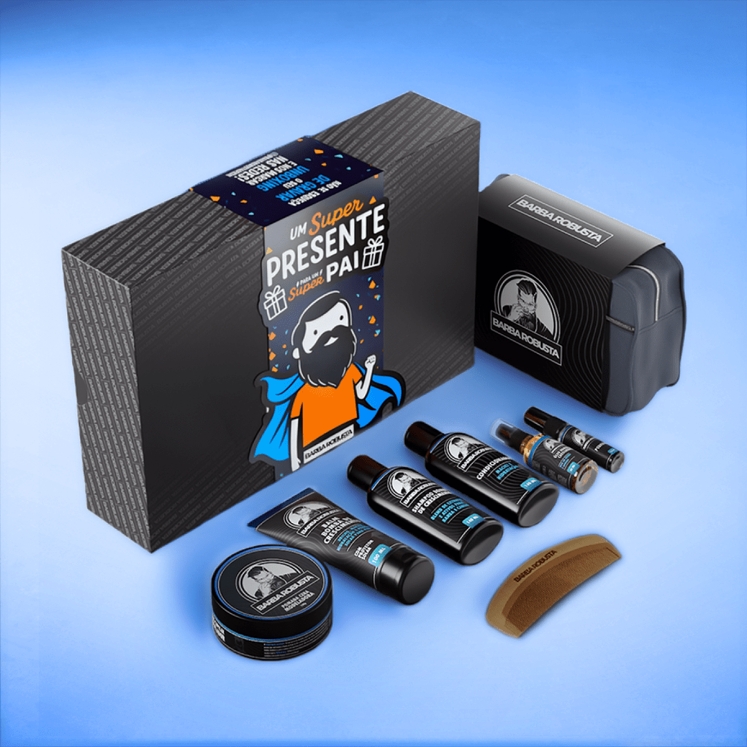 Kit Presente Black - Pais 2026 - Barba Robusta