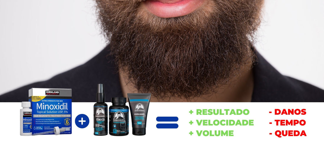 Minoxidil + Barba Robusta: Potencialize Seu Tratamento com Minoxidil - Barba Robusta