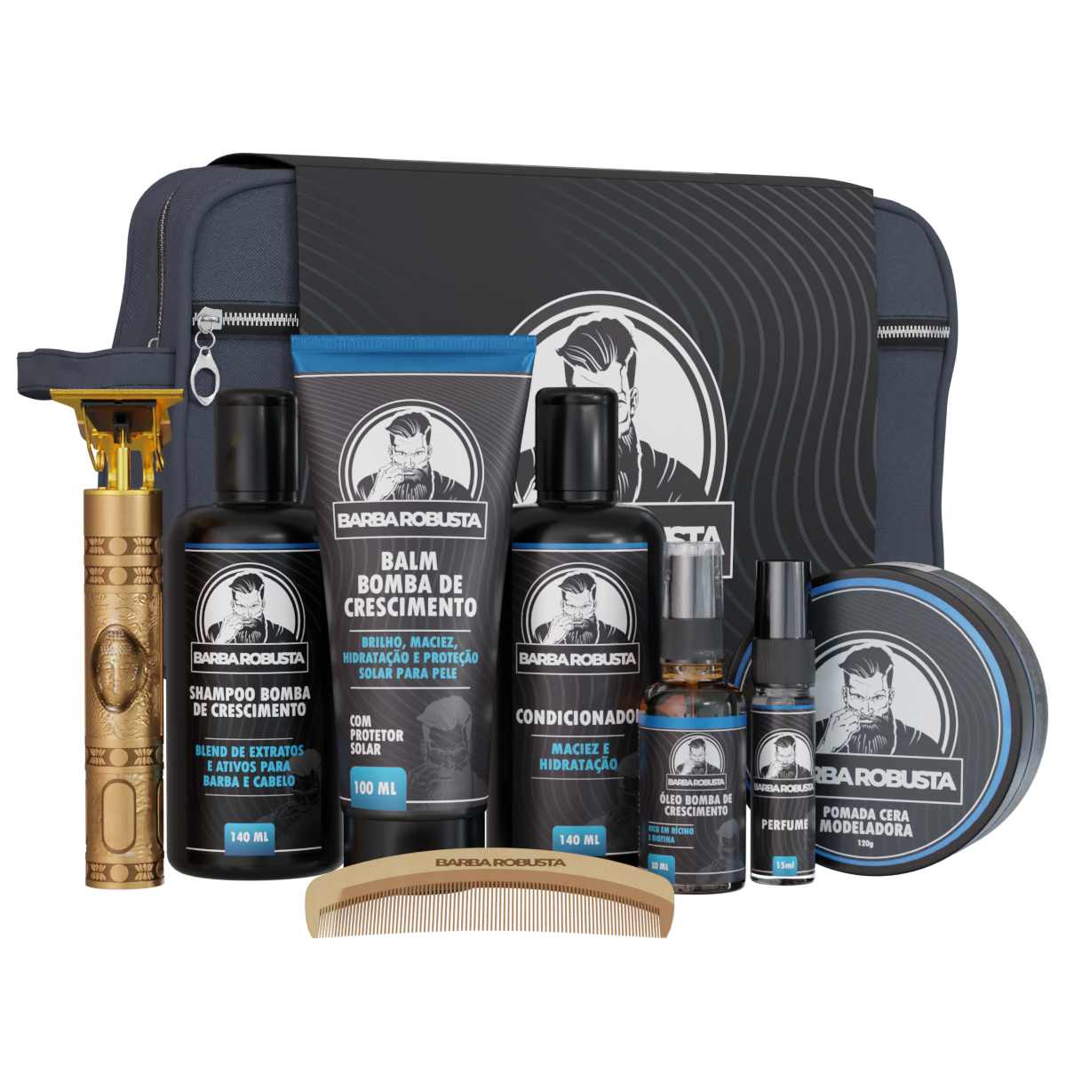 Kit Cuidados Elite Barba Robusta - Cuidado Completo para Barba de Elite