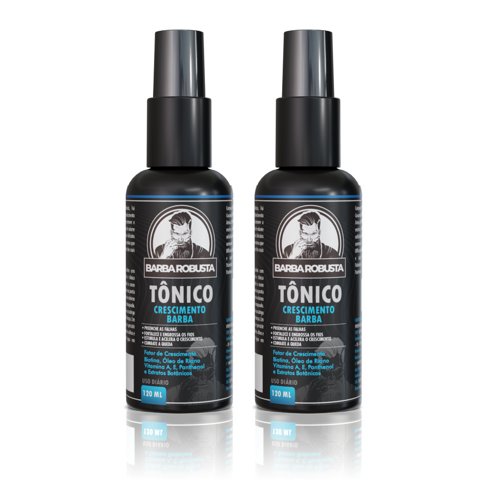 2 Tônicos Barba Robusta 120ml