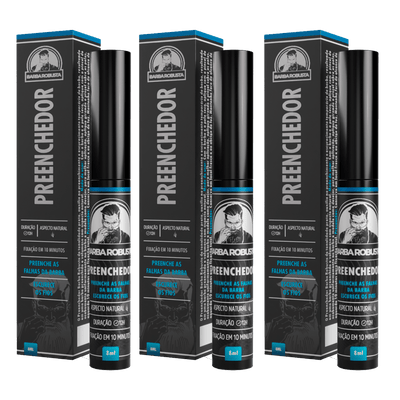 Kit 3 Preenchedores - Barba Robusta - Barba Robusta