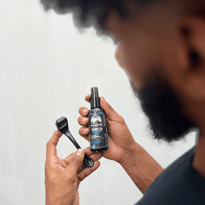 Kit Crescimento 3 Tônicos + 9 Derma Rollers (6 Meses de Uso) - Barba Robusta