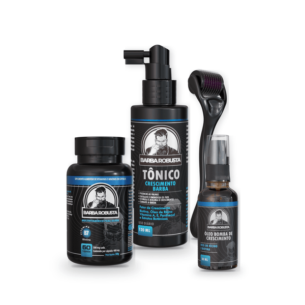 Kit Pro de Crescimento Barba Robusta