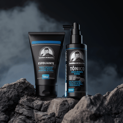 Kit Start - 2 meses de tratamento (Tônico + Esfoliante) - Barba Robusta