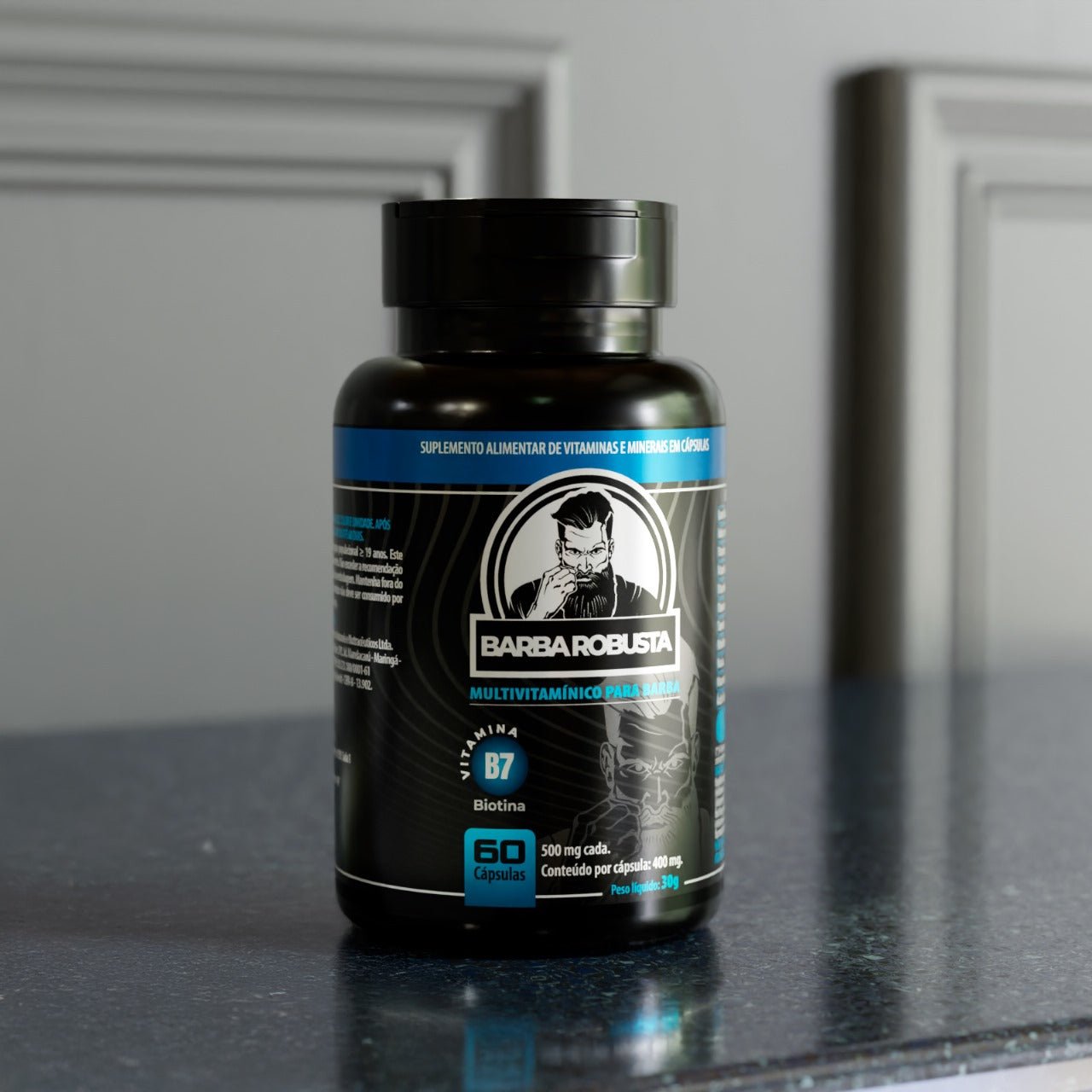 Multivitamínico Barba Robusta 60caps - Barba Robusta