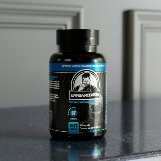Multivitamínico Barba Robusta 60caps - Barba Robusta