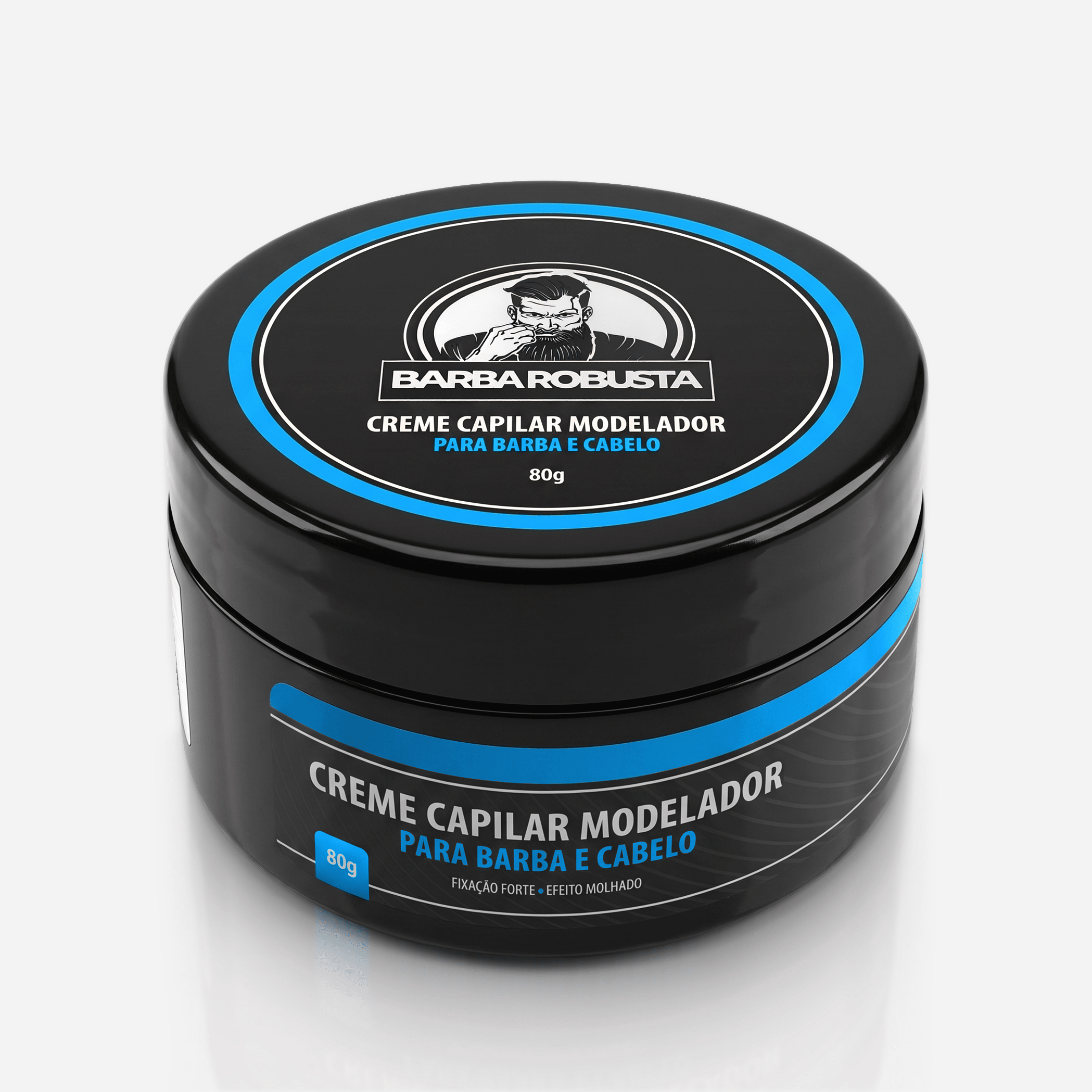 Pomada Modeladora - Fixação forte - Efeito molhado - 80gr - Barba Robusta