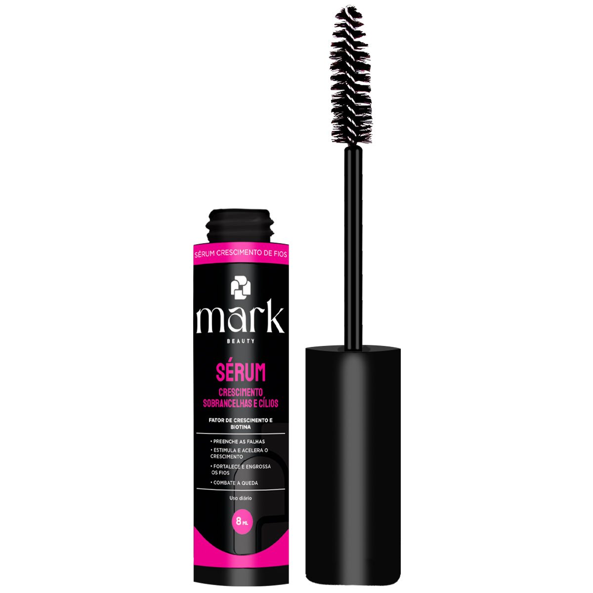 Sérum de Crescimento de Cílios e Sobrancelhas Mark Beauty - 8ml - Barba Robusta